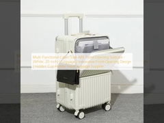 Valigia con apertura frontale in ABS multifunzionale, formato cabina | Design innovativo con apertura frontale |