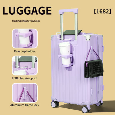 Multifunctional Suitcase with 100KG Load-Bearing USB Plug Design and Large Capacity for Business and Travel