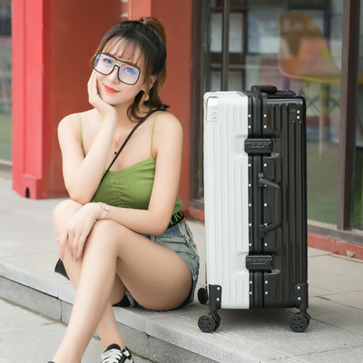 902 Aluminum Frame Lock Luggage, Trolley Case, 20-inch Combination Lock Case, Carry-on Luggage