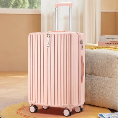 Black color ABS+PVC Multi-Function Cup Holder Suitcase 20/24/28inch Travel Suitcases in Spinner Wheeled Luggage Set 20” Carry-On Trolley Luggage Bag Travel Case