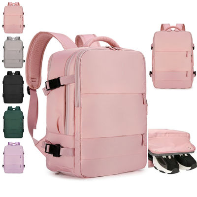 Large Capacity Backpack for Business Travel with 15-inch Laptop Compartment and Air-cushioned Straps