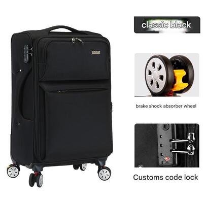 acheter 1750 Bagages à coque souple avec verrou TSA intégré, tissu oxford imperméable et roues d'avion universelles silencieuses online manufacture