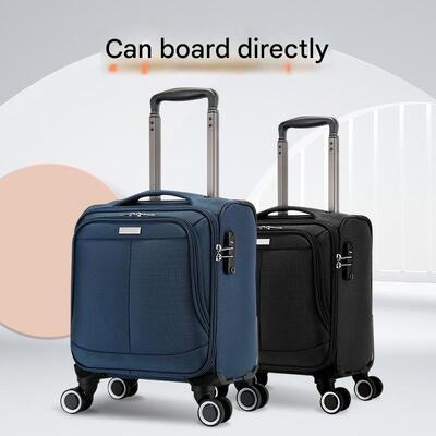 comprar Maleta de mano de 18 pulgadas 1750 versión ampliada desmontable Equipaje de carcasa blanda con cerradura TSA incrustada, tela de Oxford impermeable y ruedas universales silenciosas de aviones online manufacture